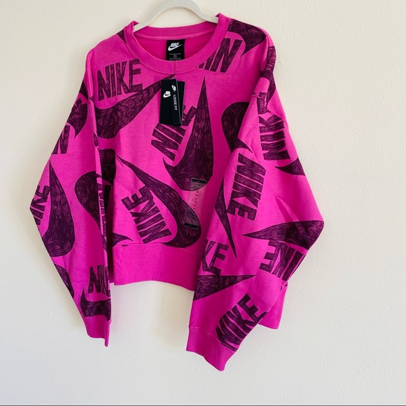 New Nike NSW Icon Clash Fleece Crew top - Picture 4 of 8